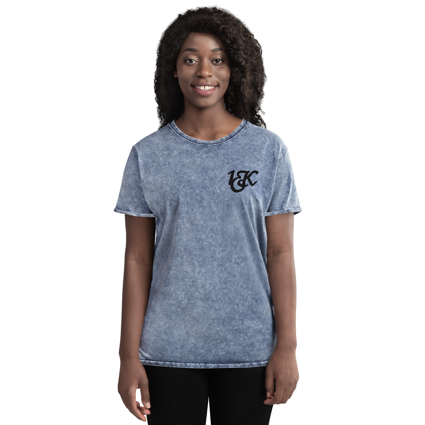 "1OK" Denim T-Shirt (Blue/Black)