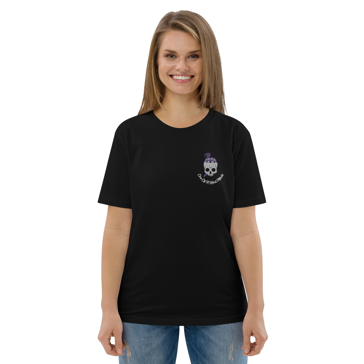 "1OK" Snake Brain T-Shirt (Black/White/Purple)