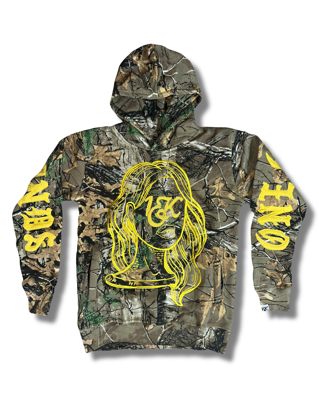 “1OK” Iconic Muse Hoodie (Camo/Yellow)
