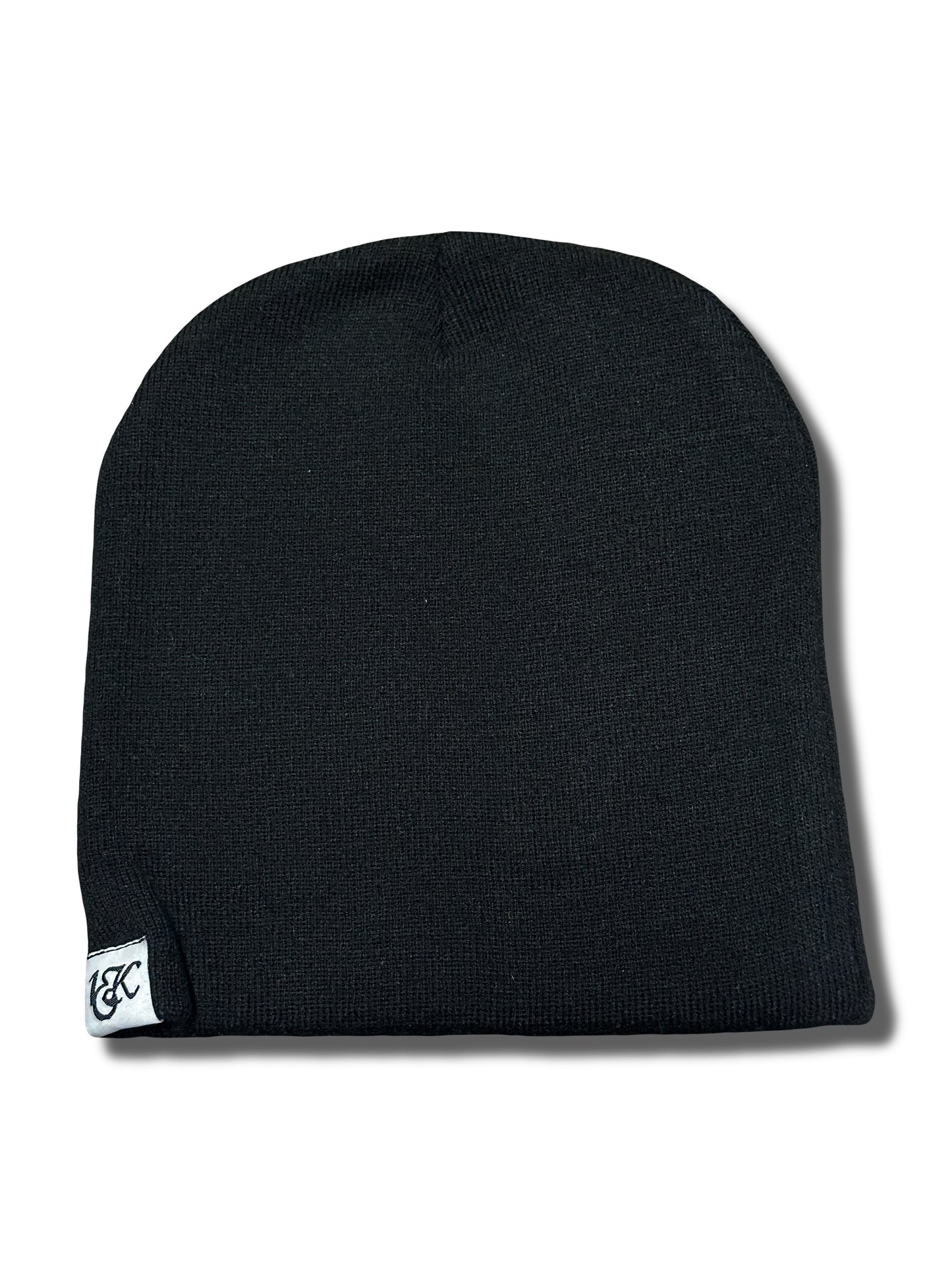 "1OK" Distressed Beanie (Black/Yellow)