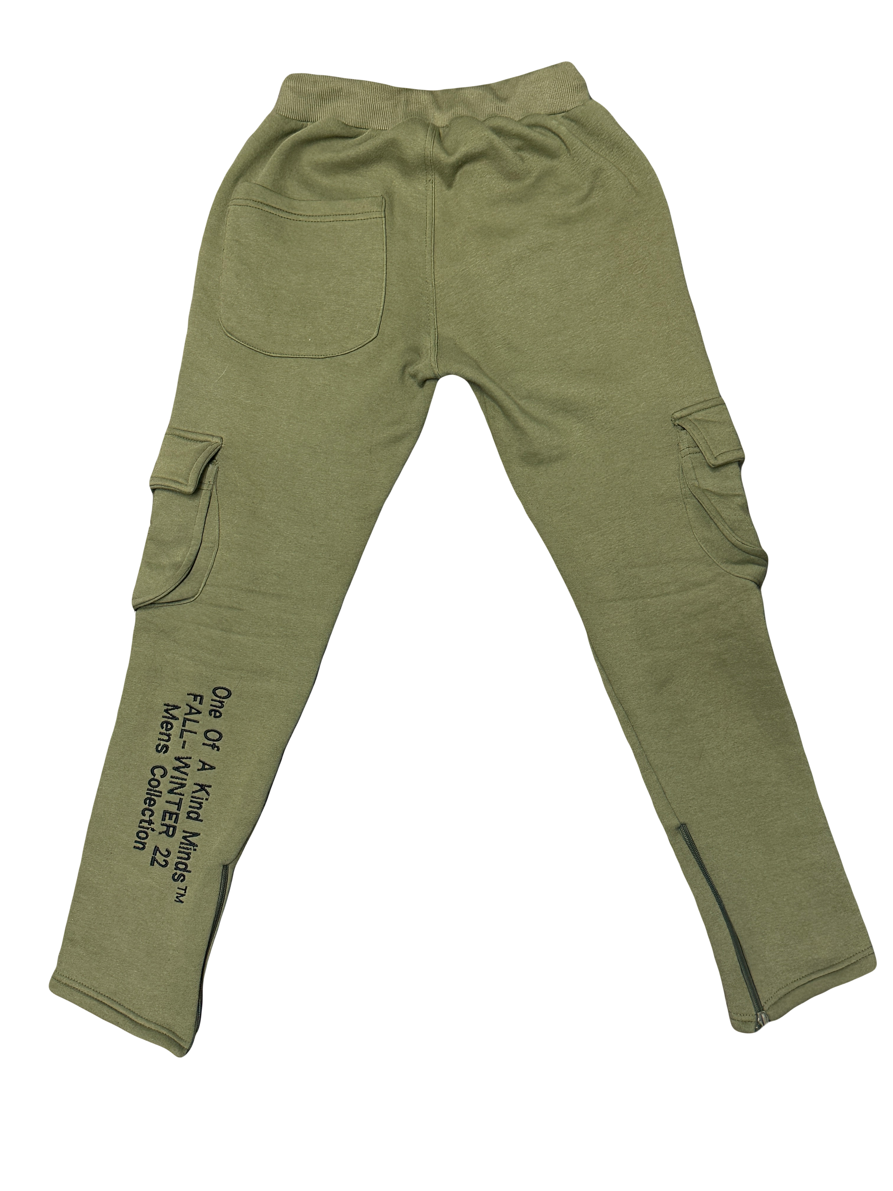"1OK" Cargo Joggers (Army Green/Black)
