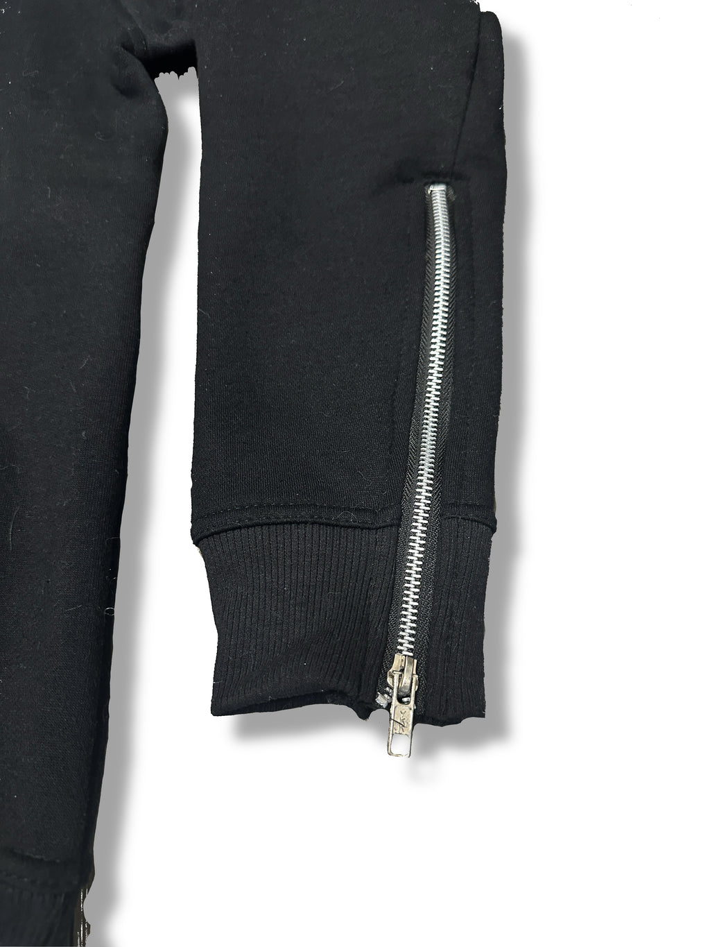 “1OK” Distressed Hoodie (Black/Cream)