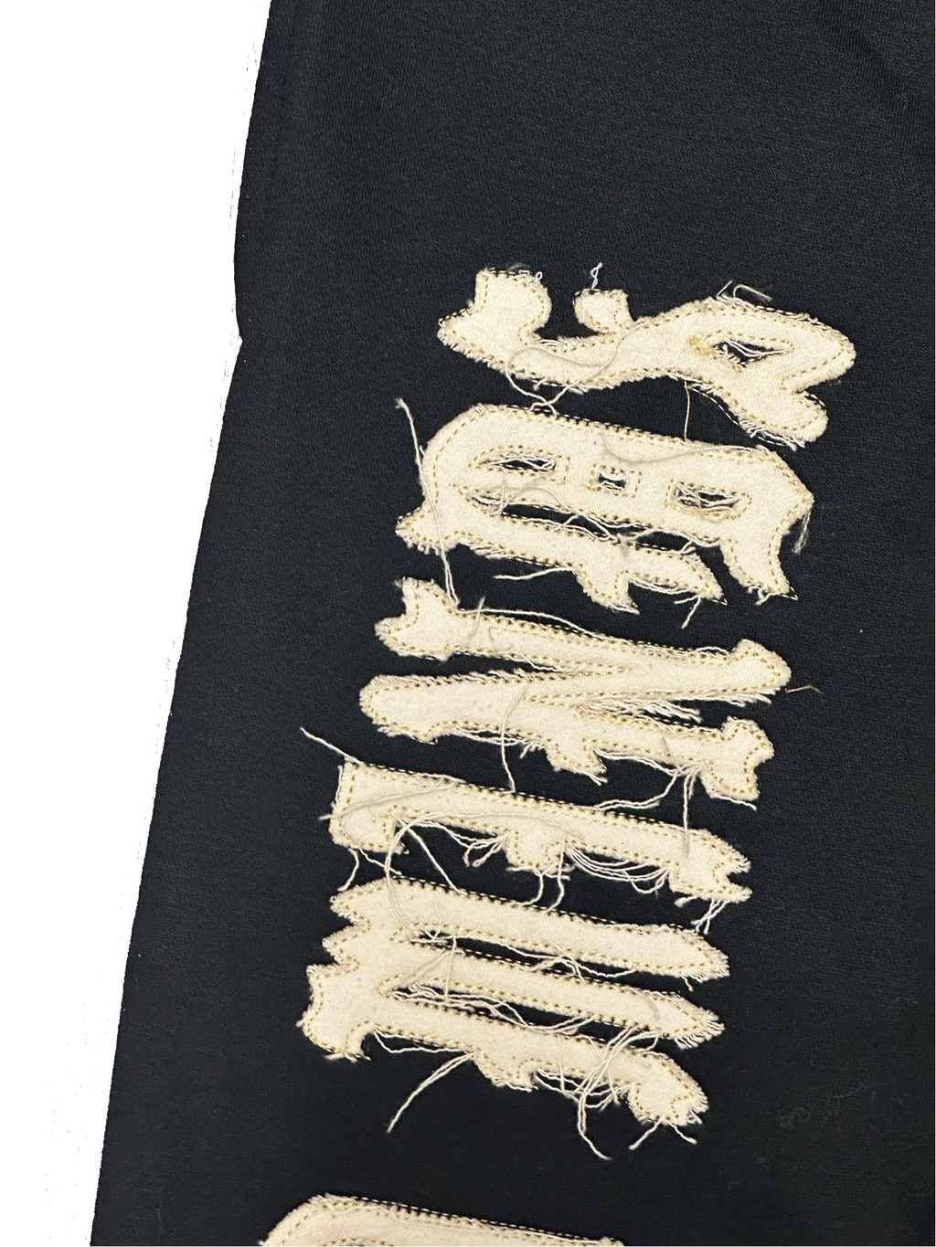 "1OK" Flare Joggers (Black/ Cream)