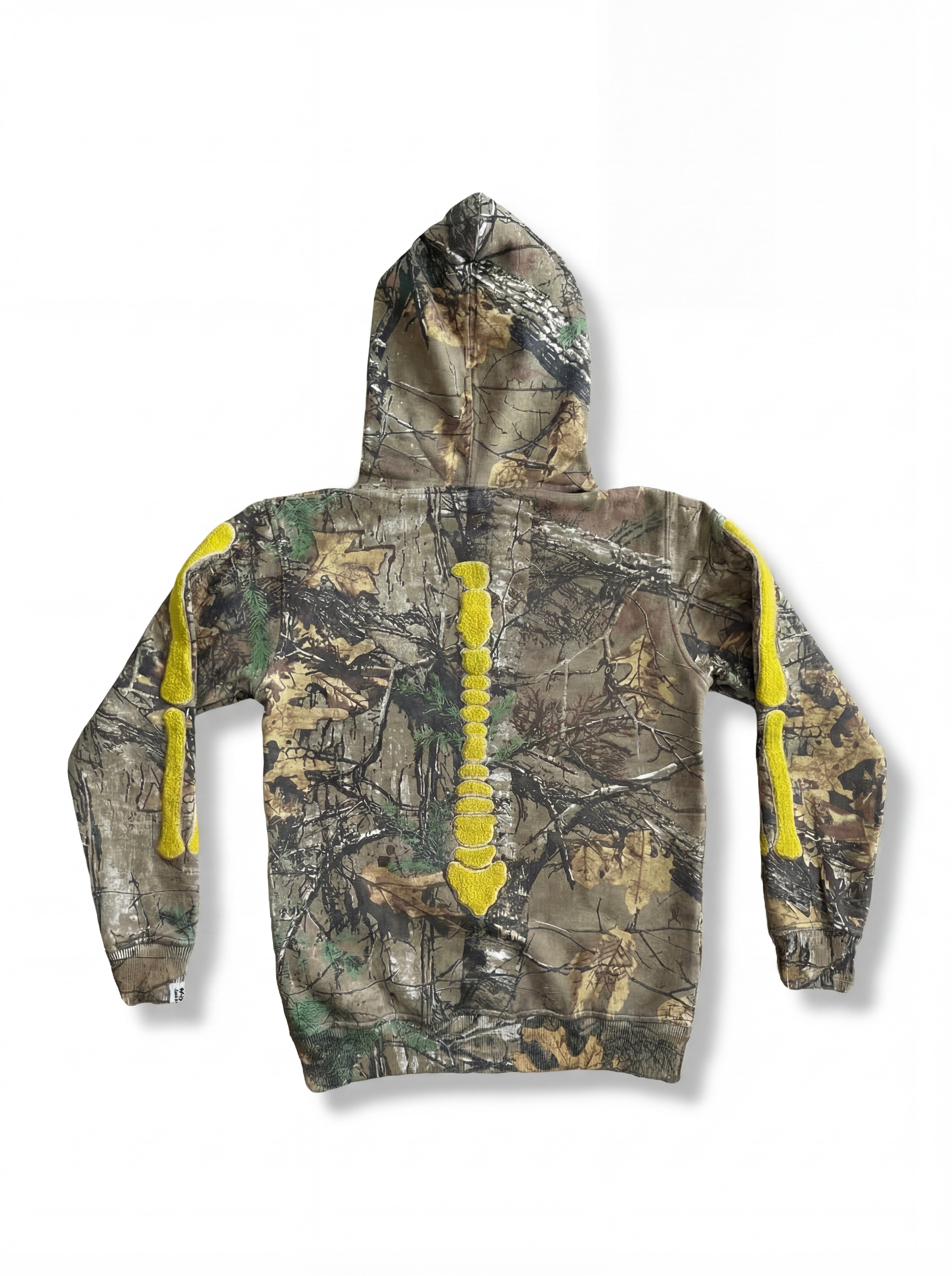 1OK” Skeleton Full-Zip Hoodie (Camo/Yellow) – One Of A Kind Minds