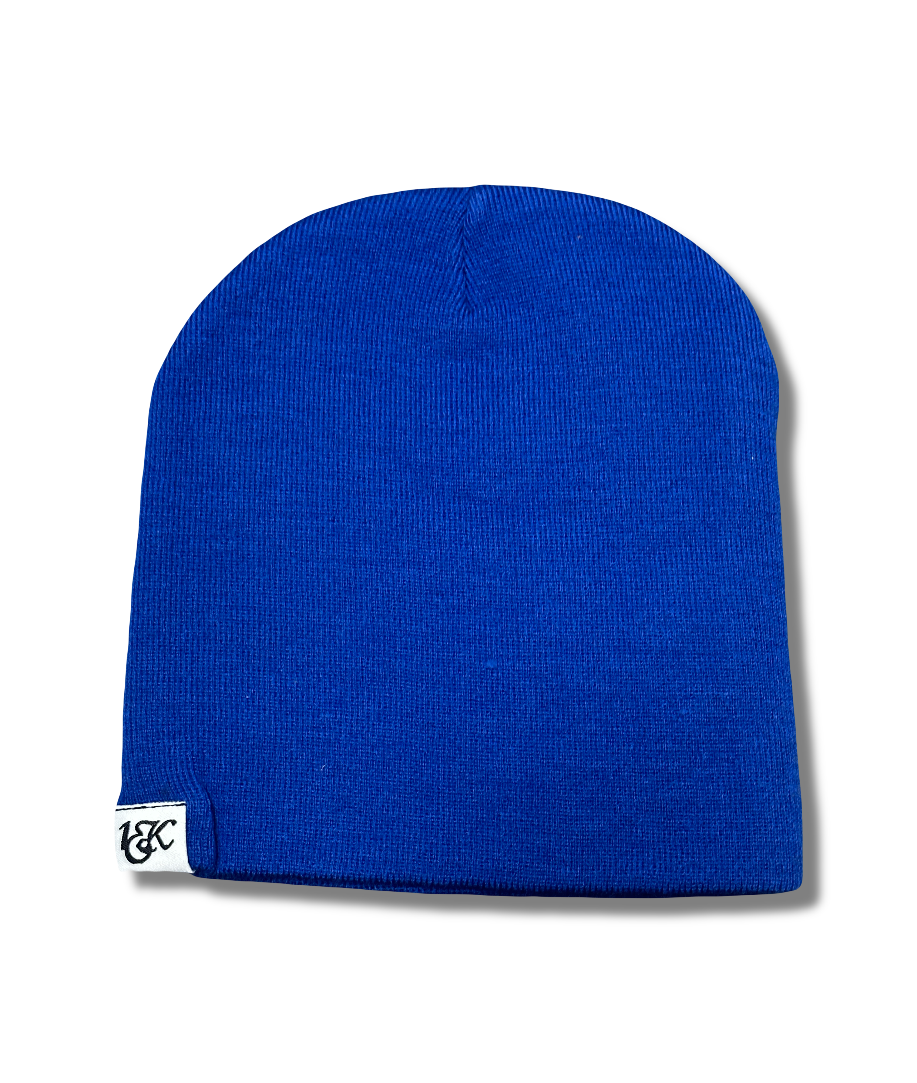 "1OK" Distressed Beanie (Blue/Green)