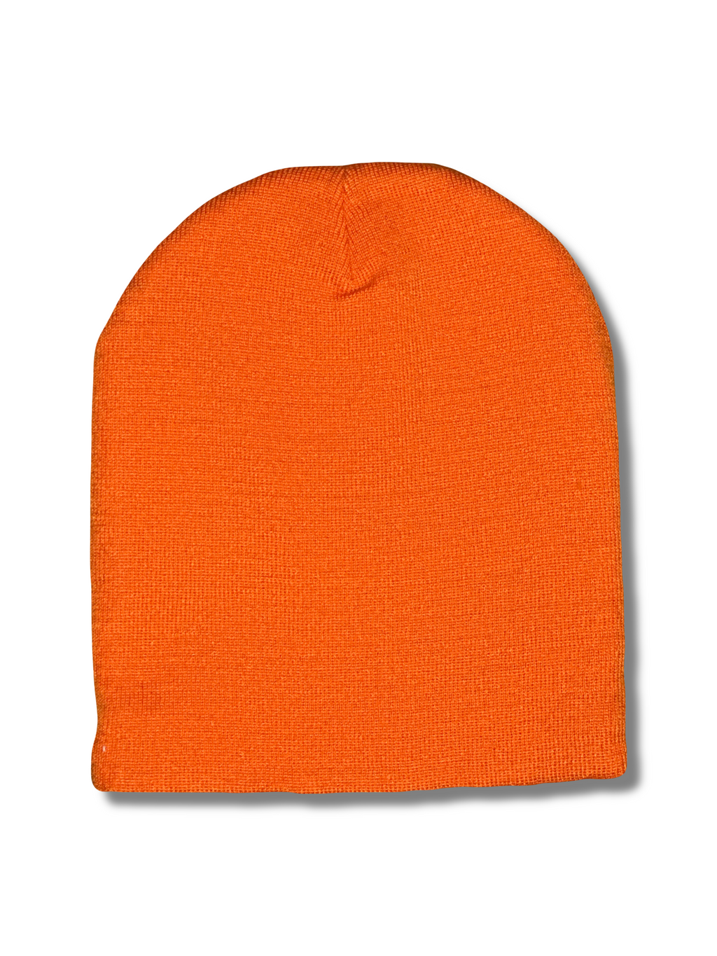 "1OK" Distressed Beanie (Orange/White)
