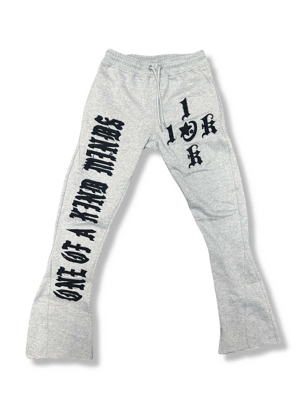 "1OK" Flare Joggers (Grey/ Black)