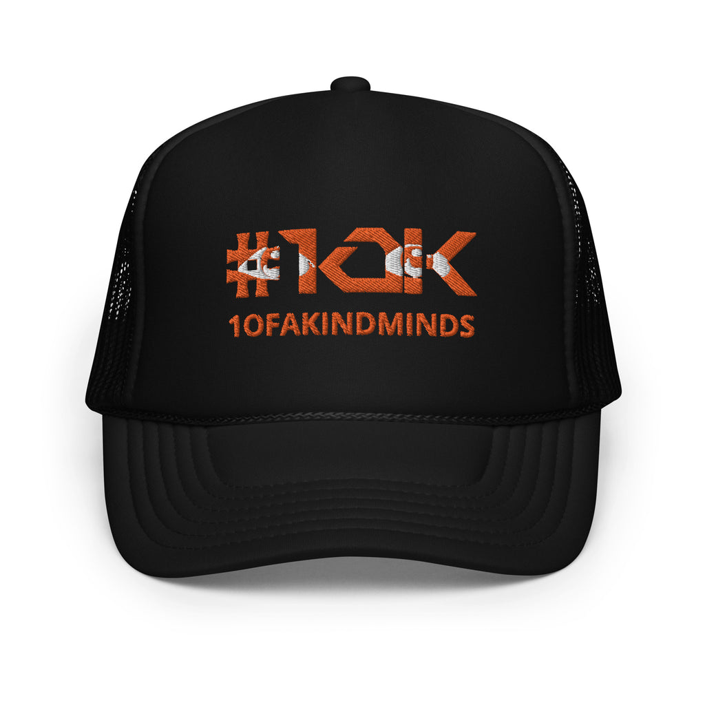 "1OK" Vision Foam Trucker Hat (Black/Orange/White)