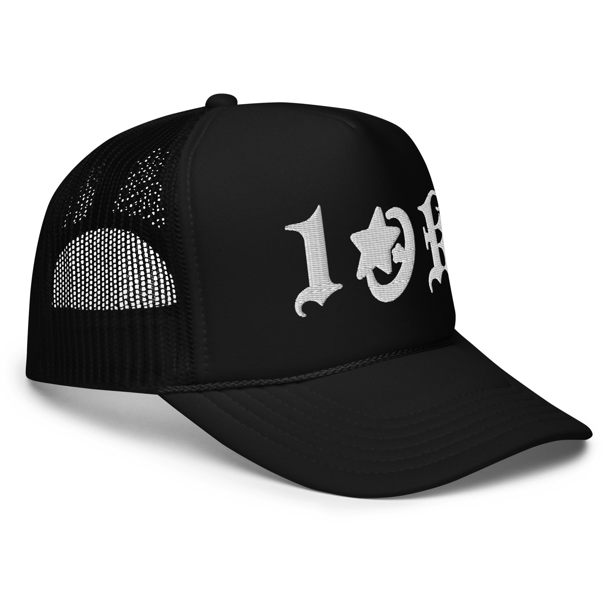 "1OK" Foam Trucker Hat V2 (Black/White)