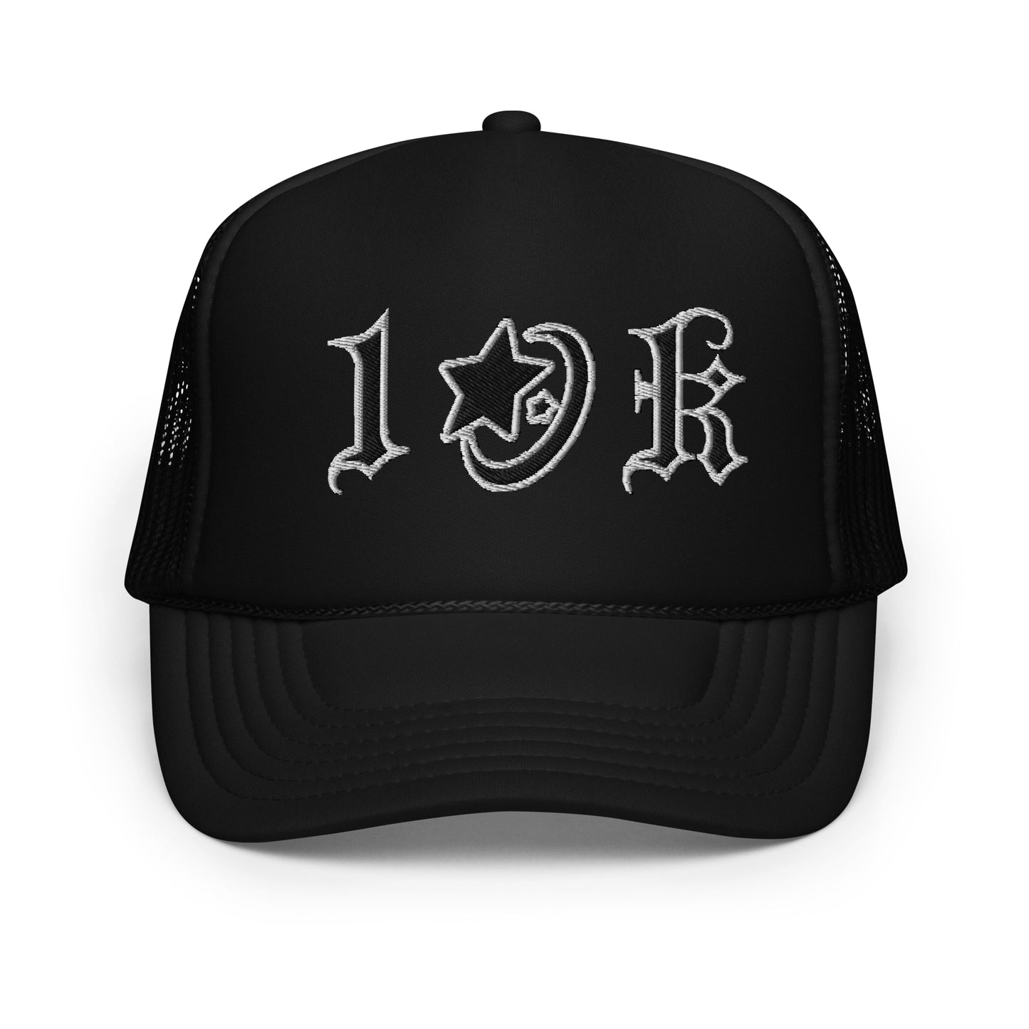 "1OK" Foam Trucker Hat V2 (Black/White)