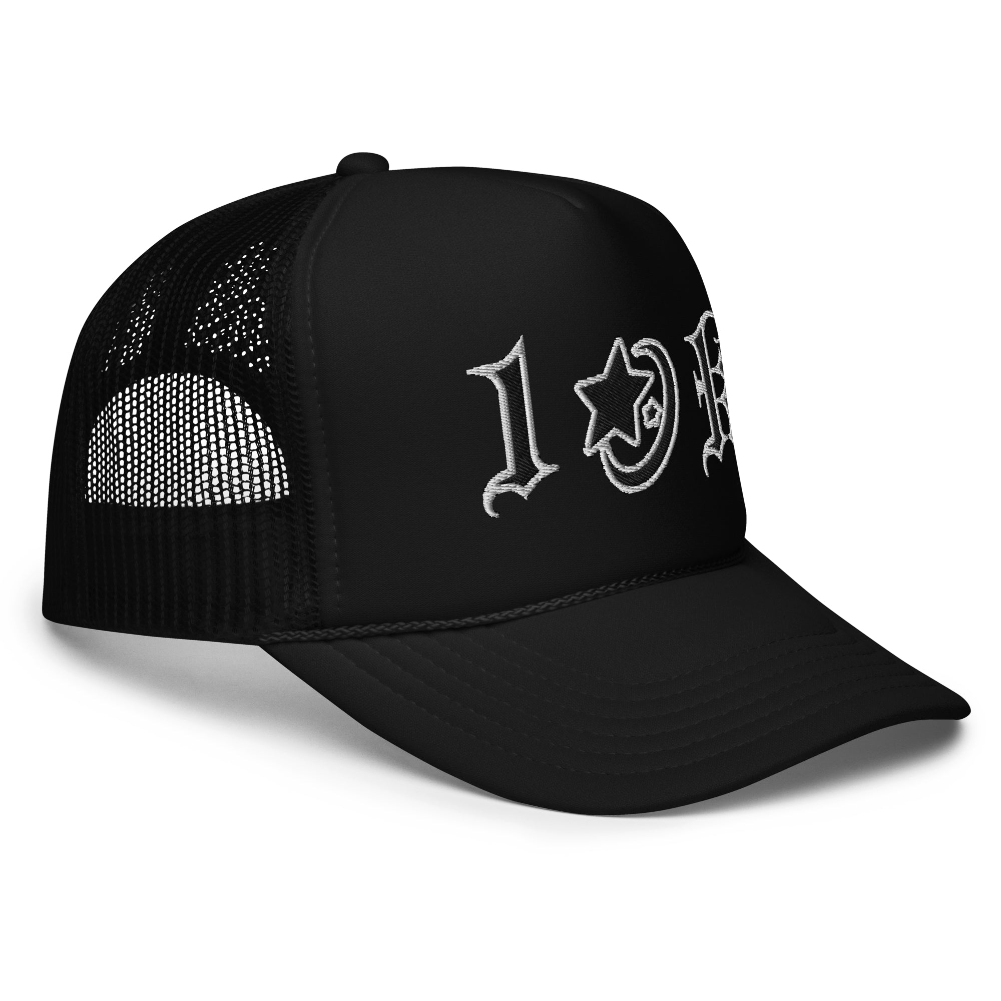 "1OK" Foam Trucker Hat V2 (Black/White)