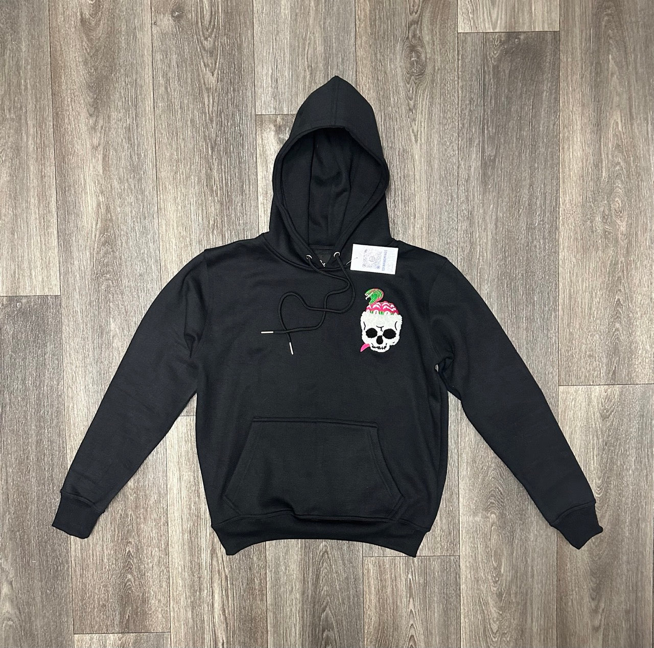 Snake Brain Hoodie (Black/Pink/Green)
