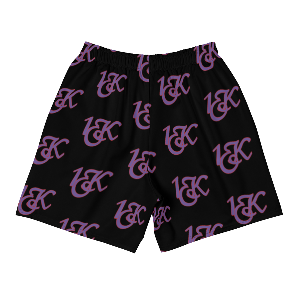 "1OK" Athletic Shorts (Black/Purple/Red)