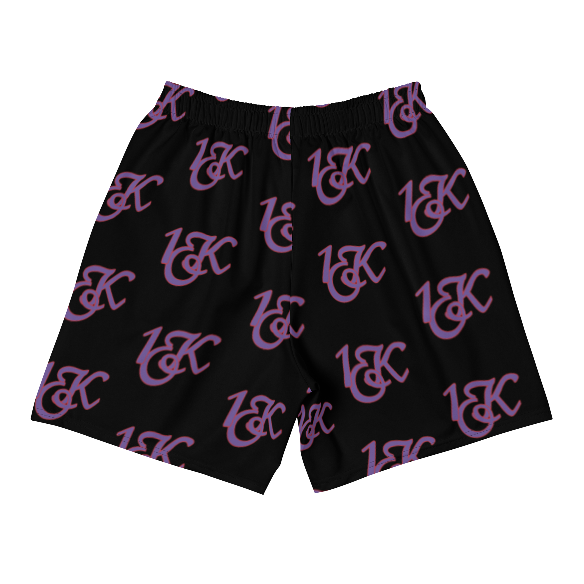 "1OK" Athletic Shorts (Black/Purple/Red)