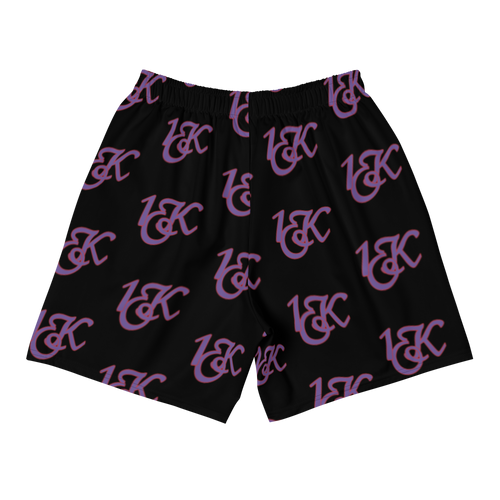 "1OK" Athletic Shorts (Black/Purple/Red)