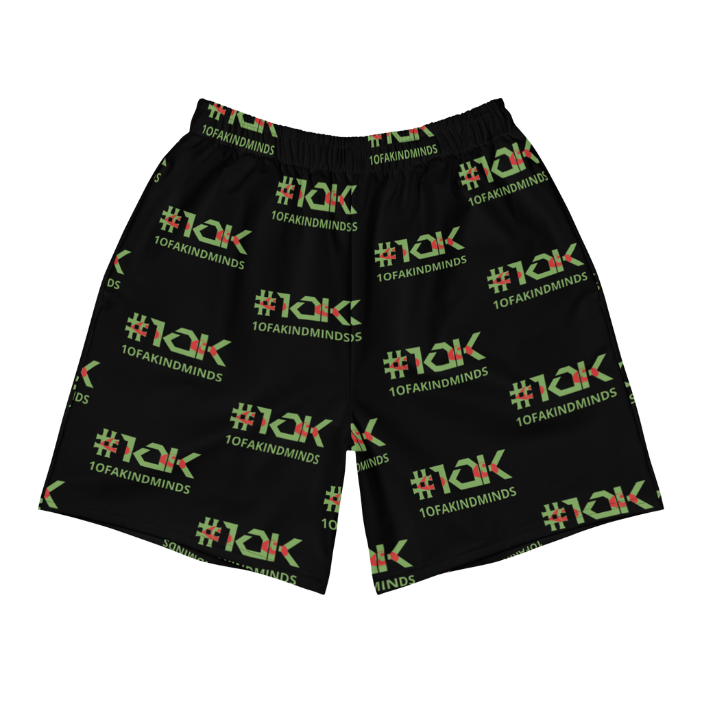 "1OK" Vision Athletic Long Shorts (Black/Green/Red)