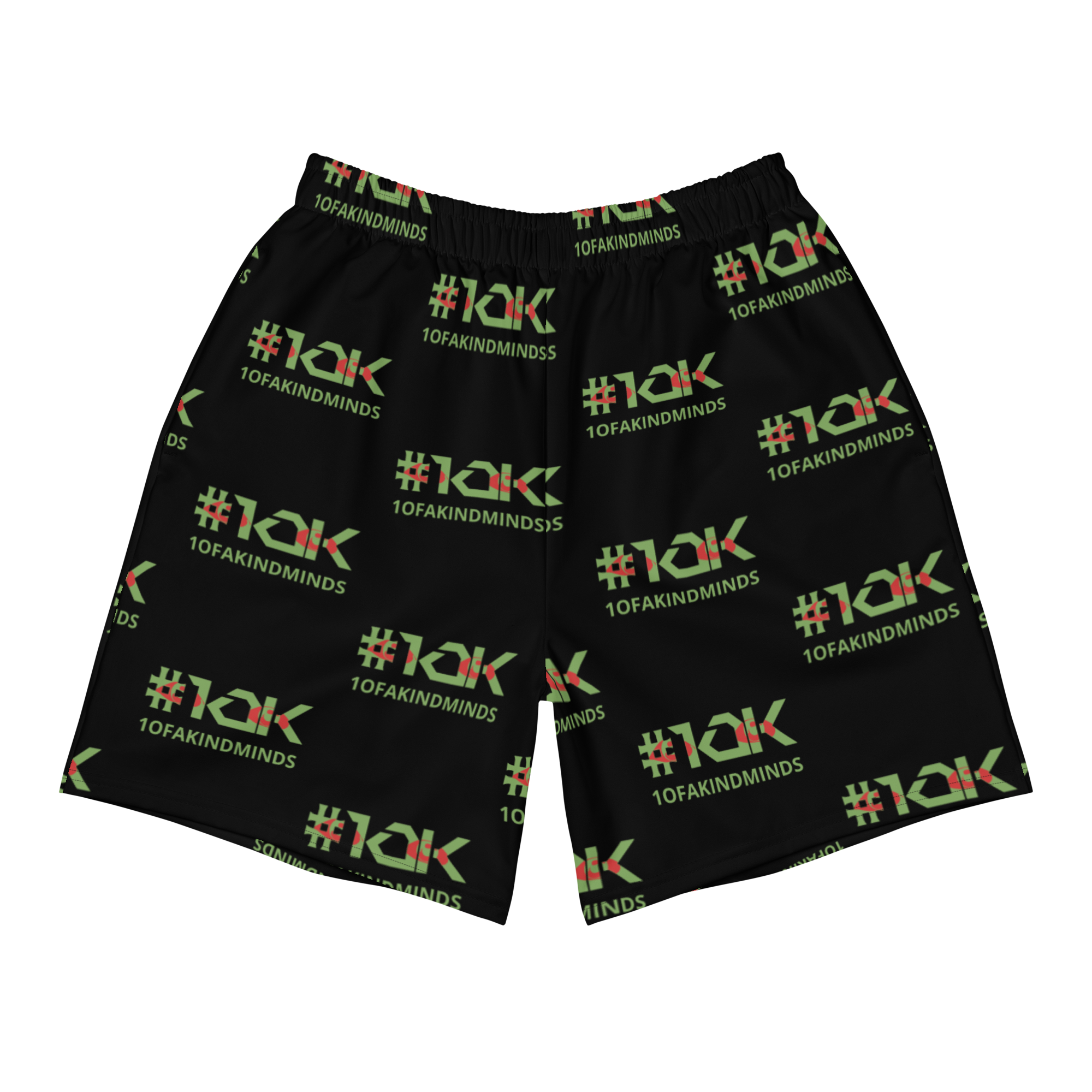 "1OK" Vision Athletic Long Shorts (Black/Green/Red)