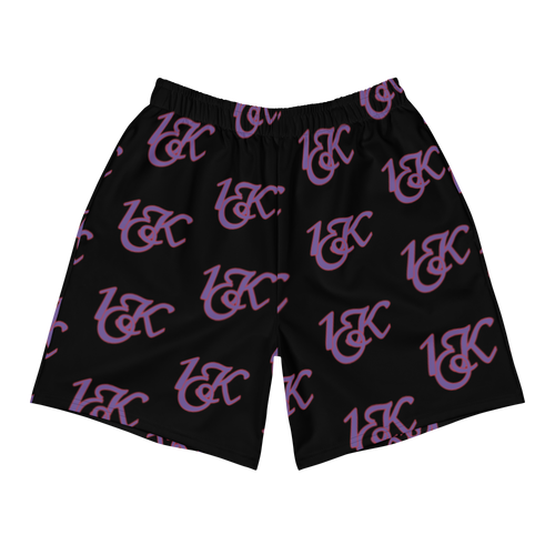 "1OK" Athletic Shorts (Black/Purple/Red)