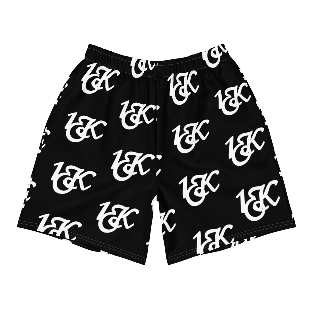 "1OK" Print Athletic Shorts (Black/White)
