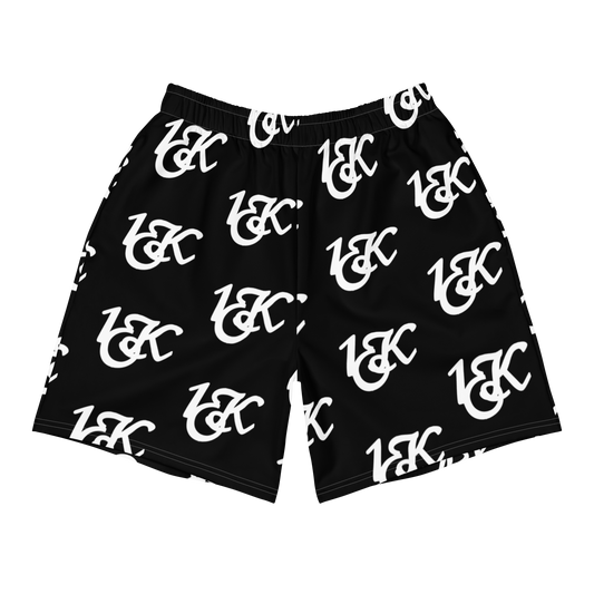 "1OK" Print Athletic Shorts (Black/White)