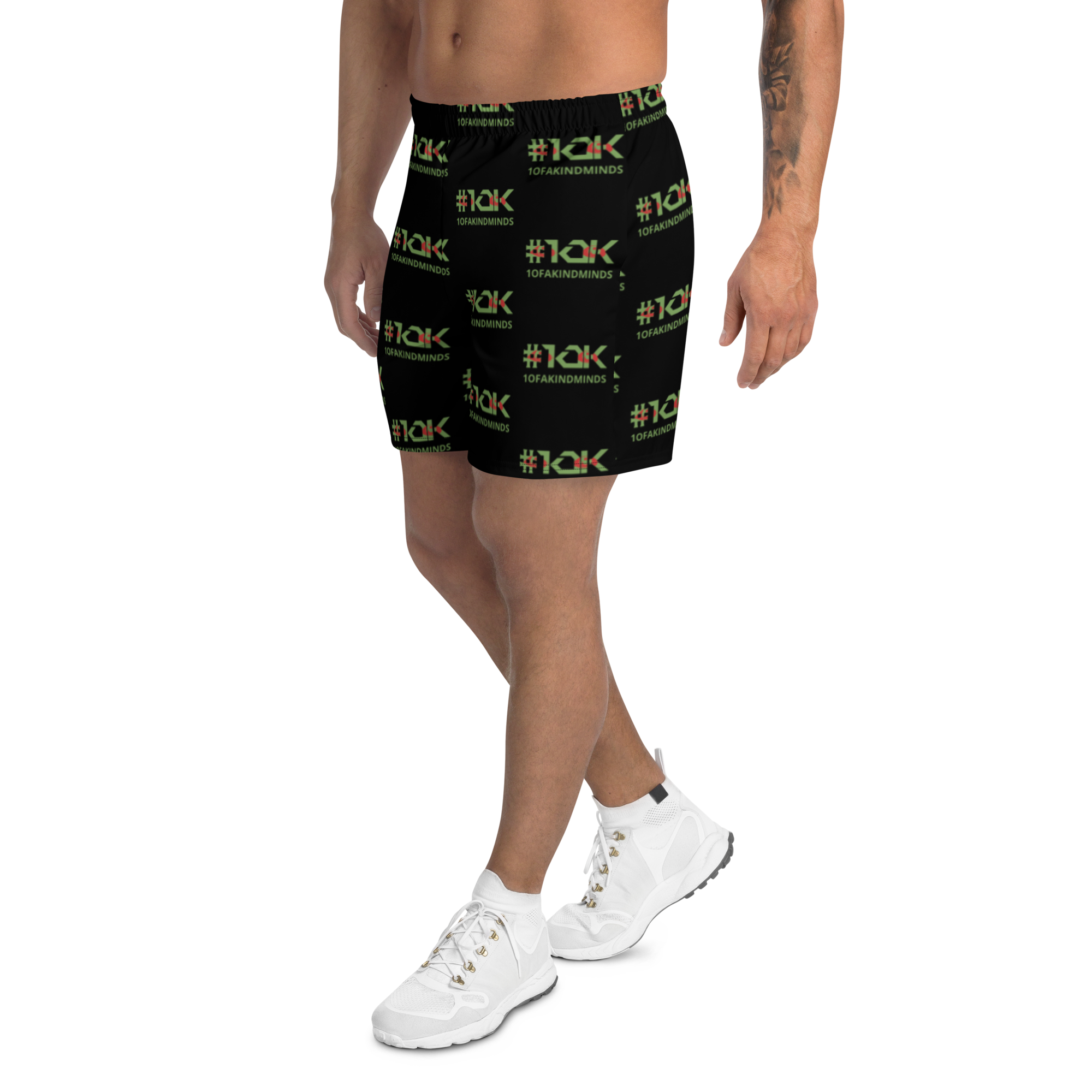 "1OK" Vision Athletic Long Shorts (Black/Green/Red)