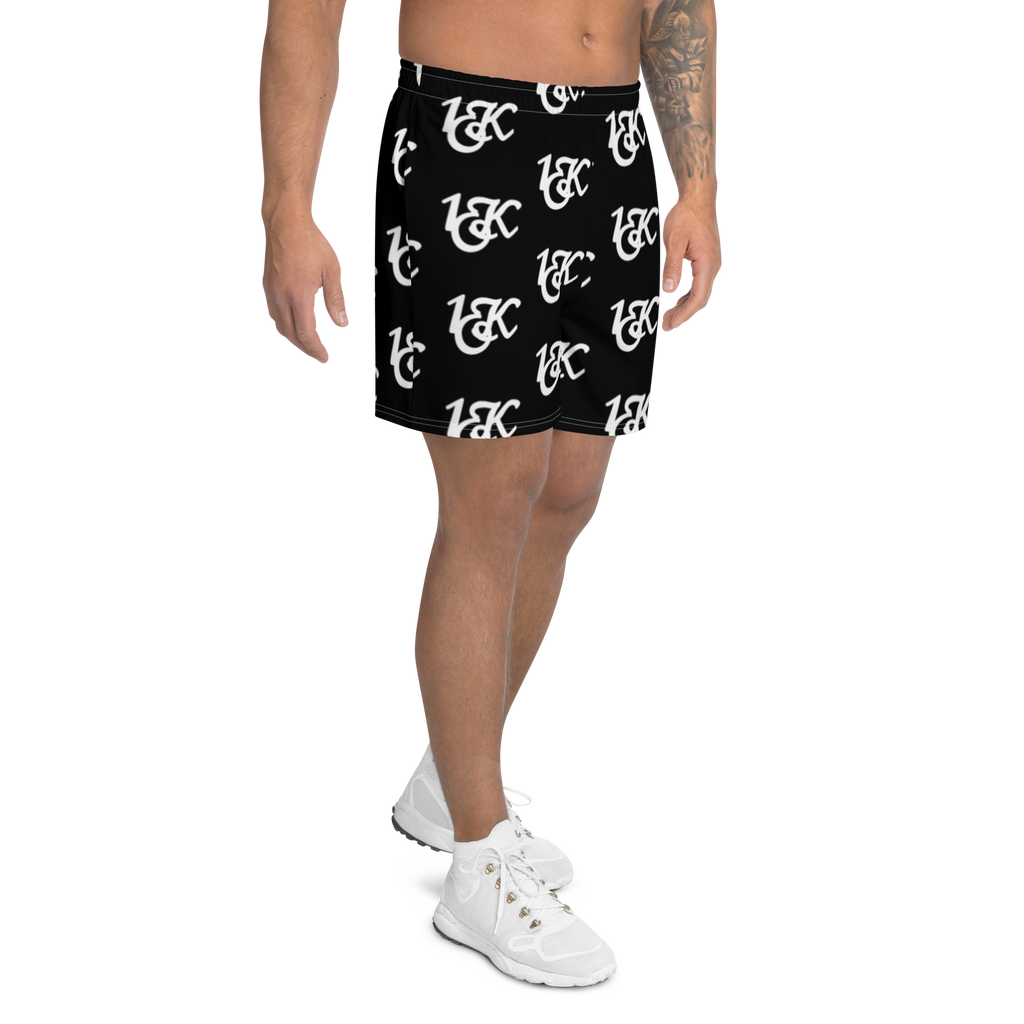 "1OK" Print Athletic Shorts (Black/White)