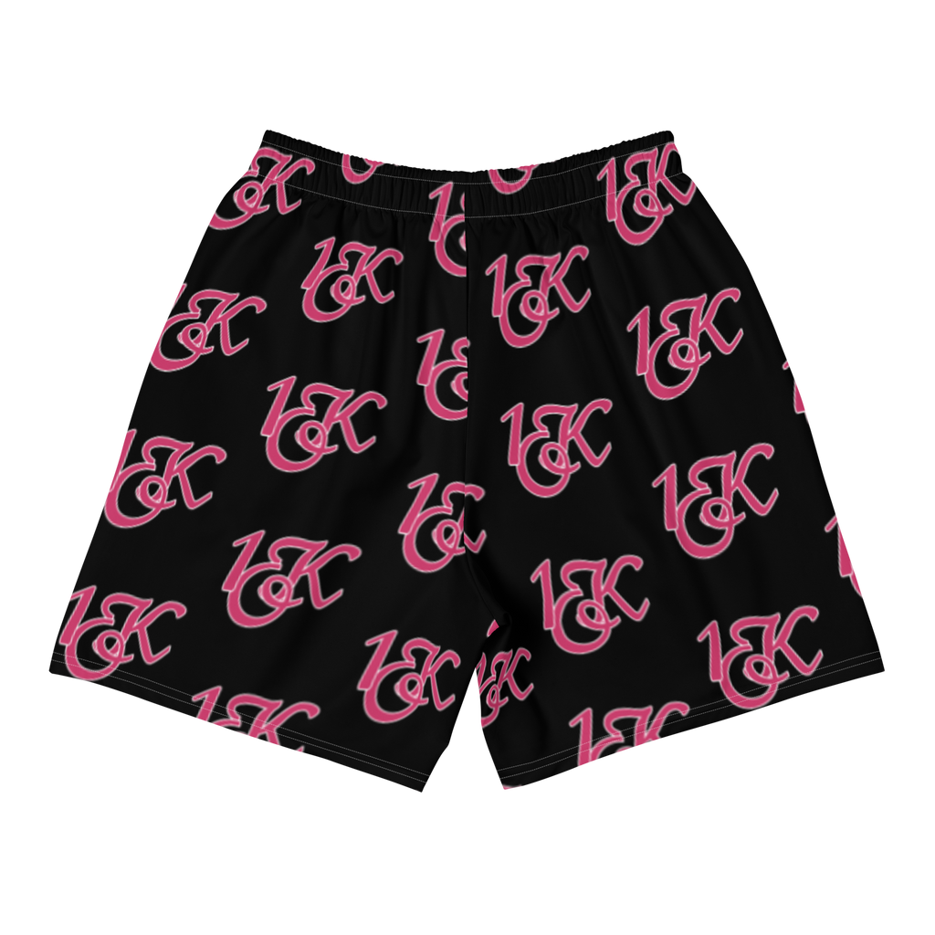 "1OK" Athletic Shorts (Black/Flamingo/White)