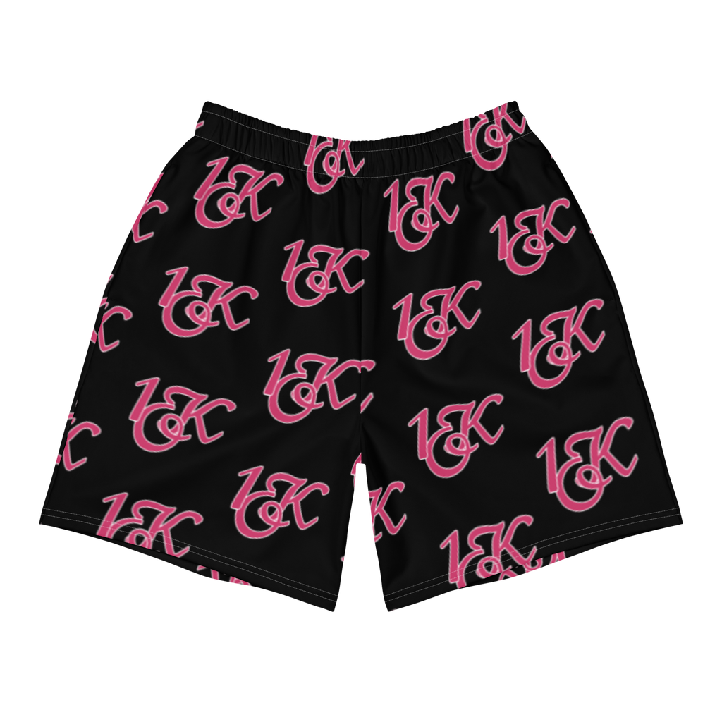 "1OK" Athletic Shorts (Black/Flamingo/White)