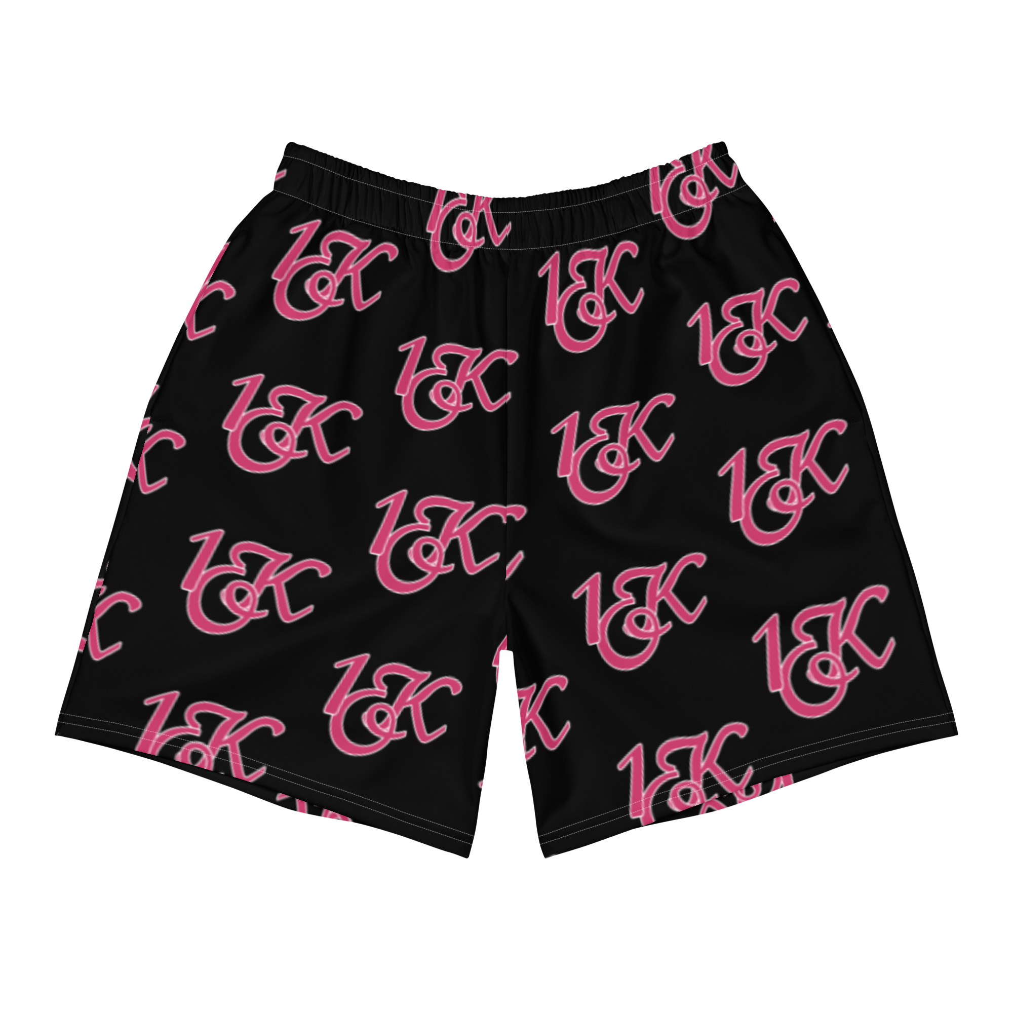 "1OK" Athletic Shorts (Black/Flamingo/White)