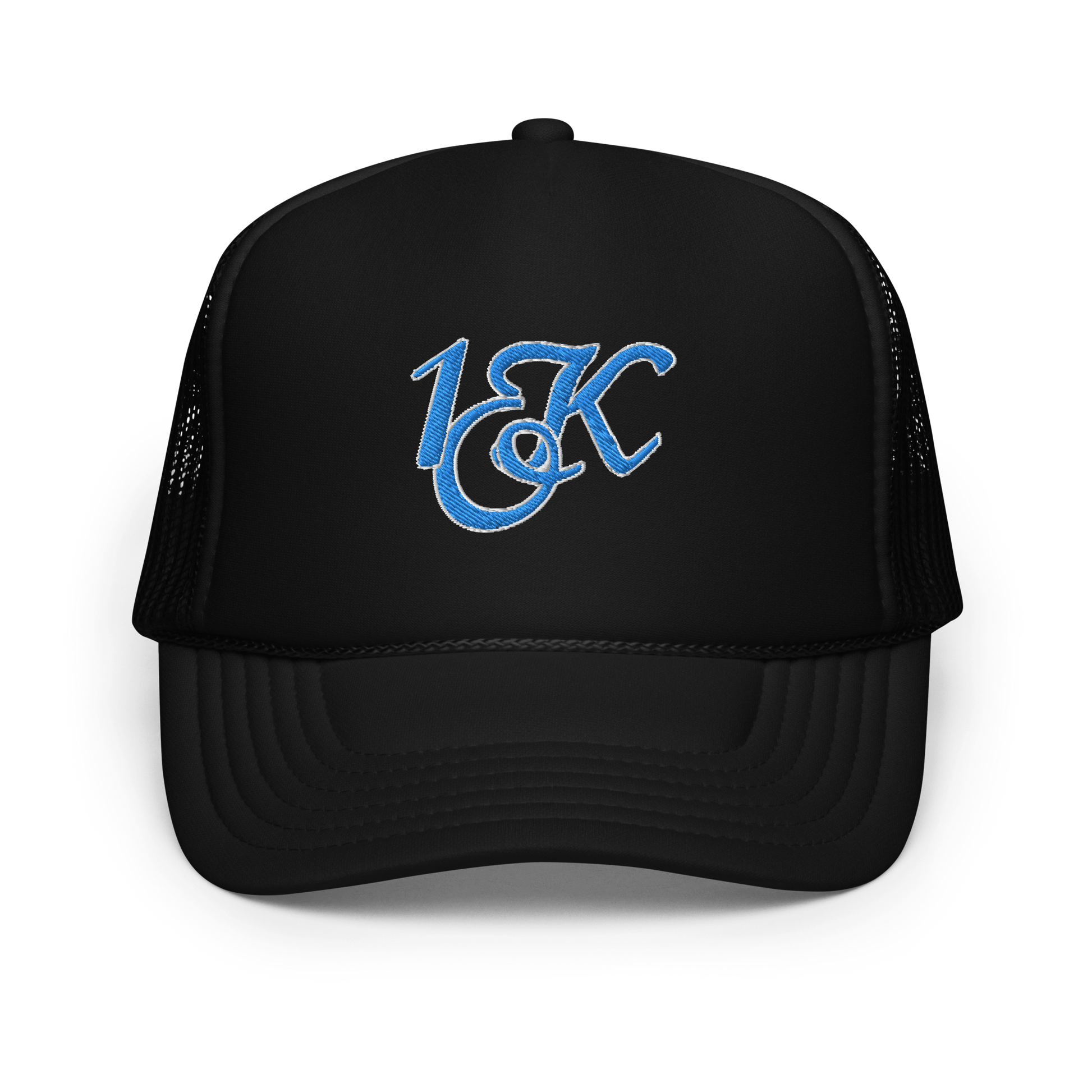 "1OK" Foam Trucker Hat (Black/Blue/White)