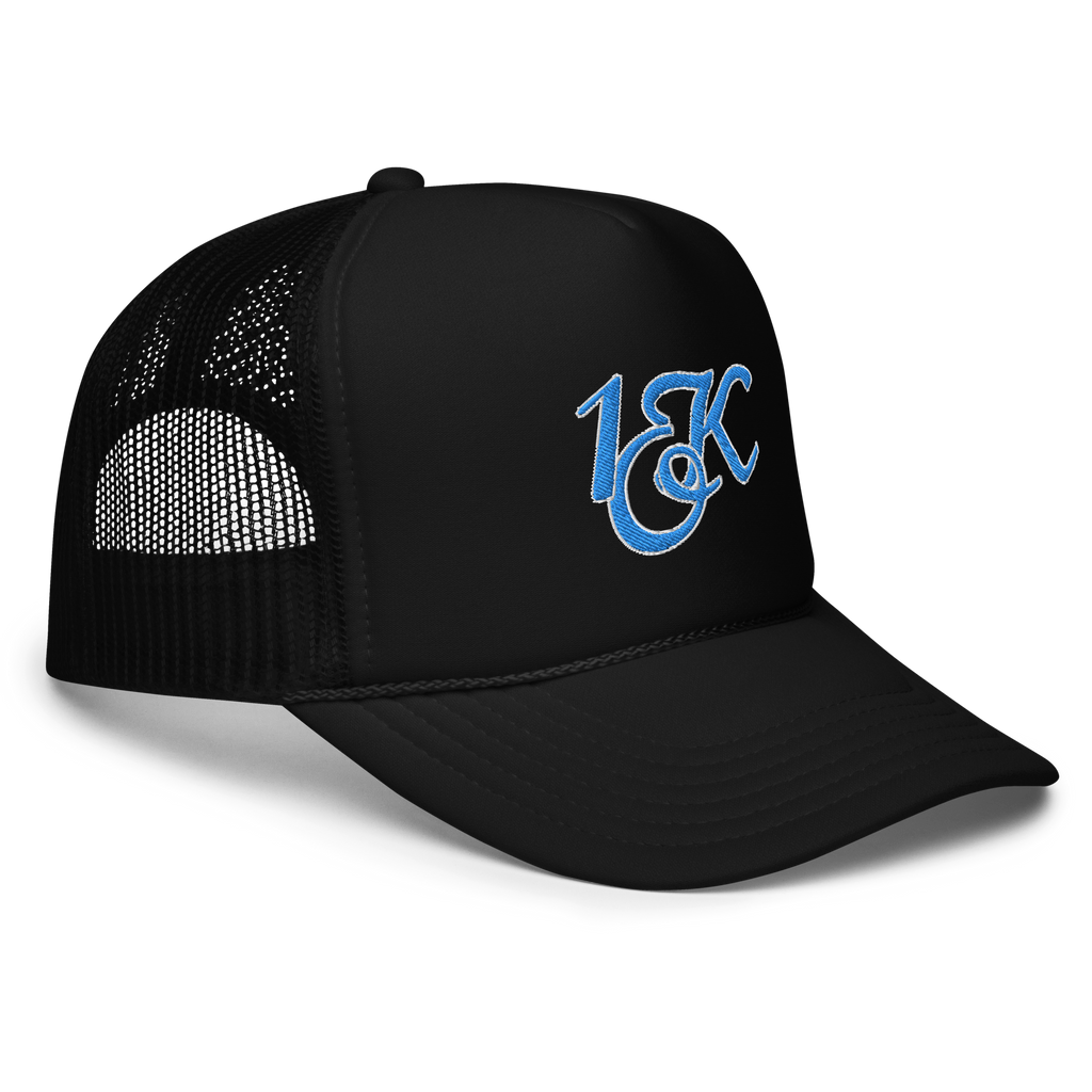 "1OK" Foam Trucker Hat (Black/Blue/White)