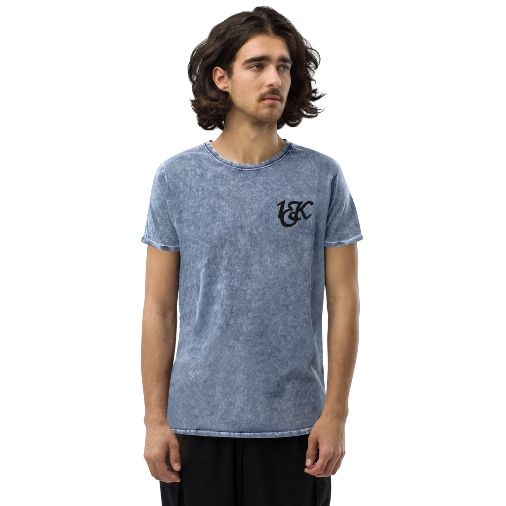 "1OK" Denim T-Shirt (Blue/Black)