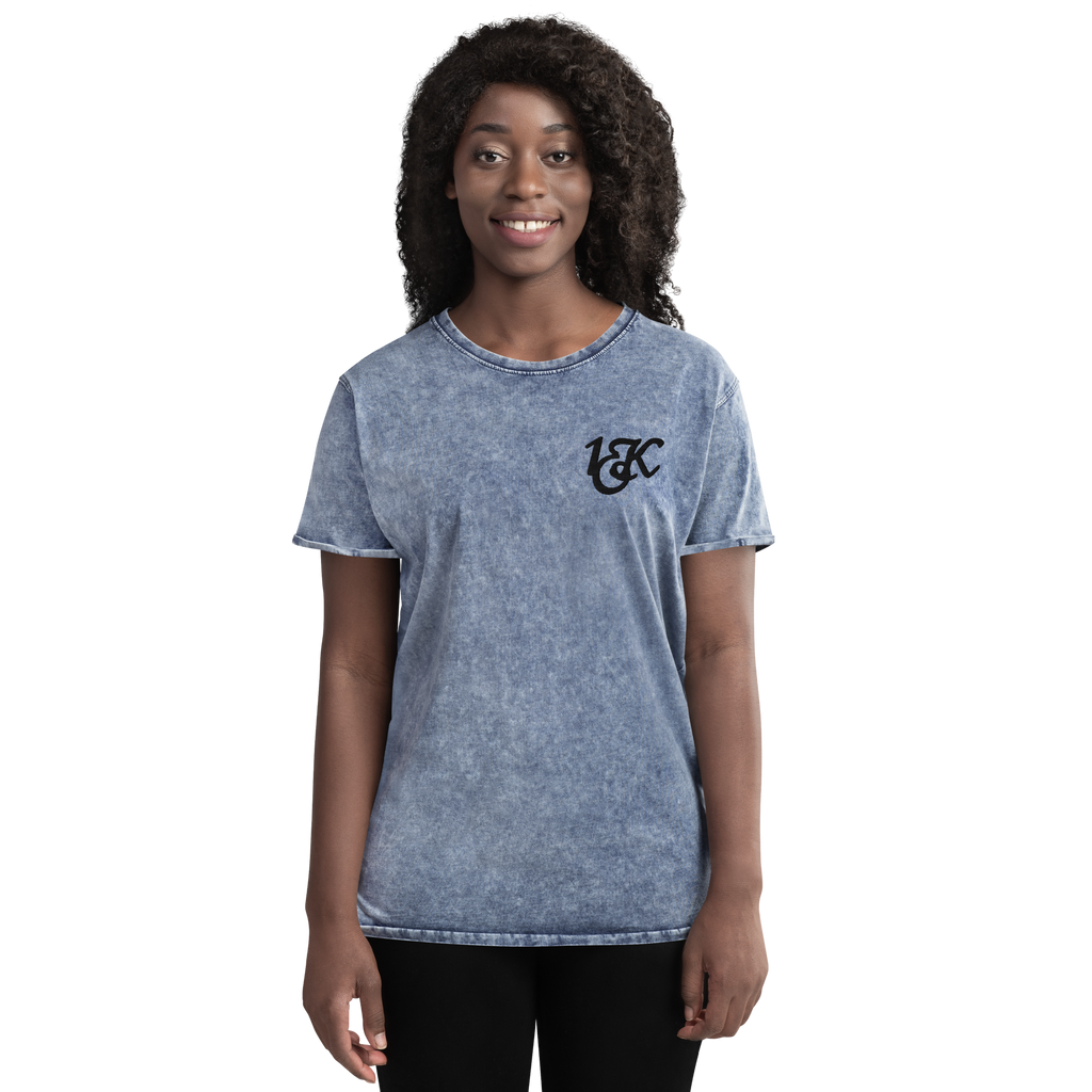 "1OK" Denim T-Shirt (Blue/Black)