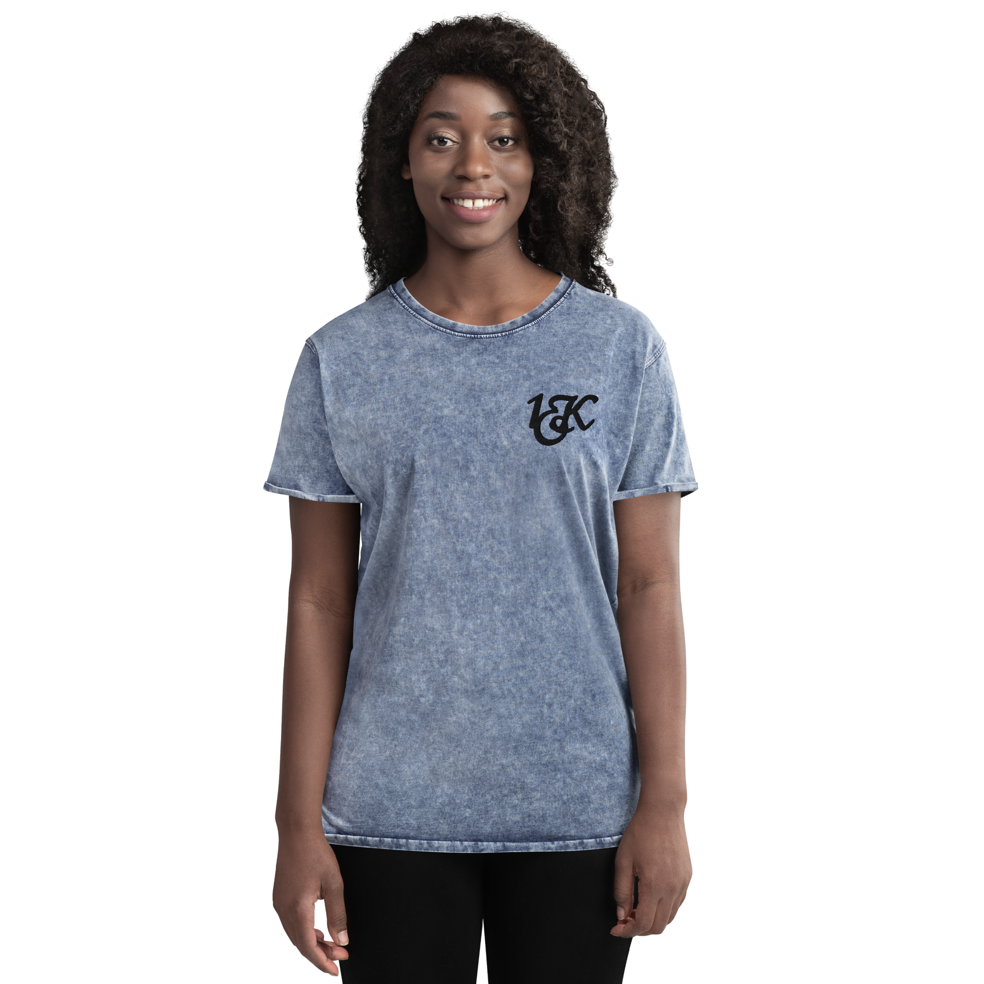 "1OK" Denim T-Shirt (Blue/Black)