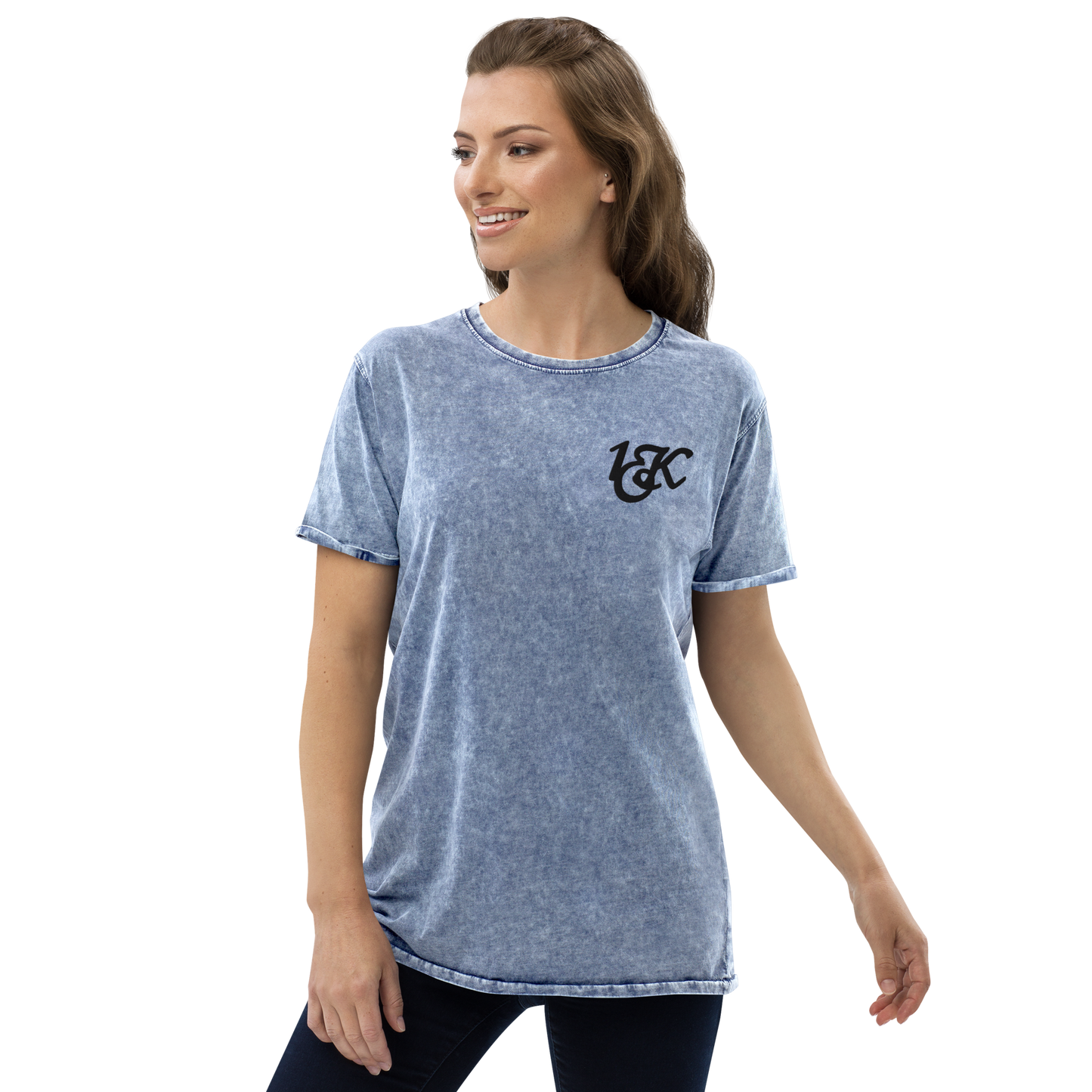 "1OK" Denim T-Shirt (Blue/Black)