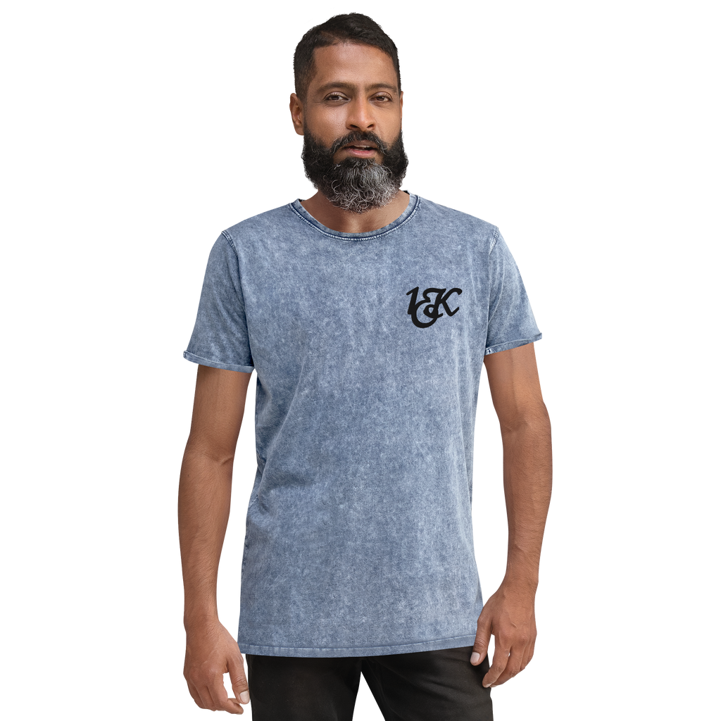 "1OK" Denim T-Shirt (Blue/Black)