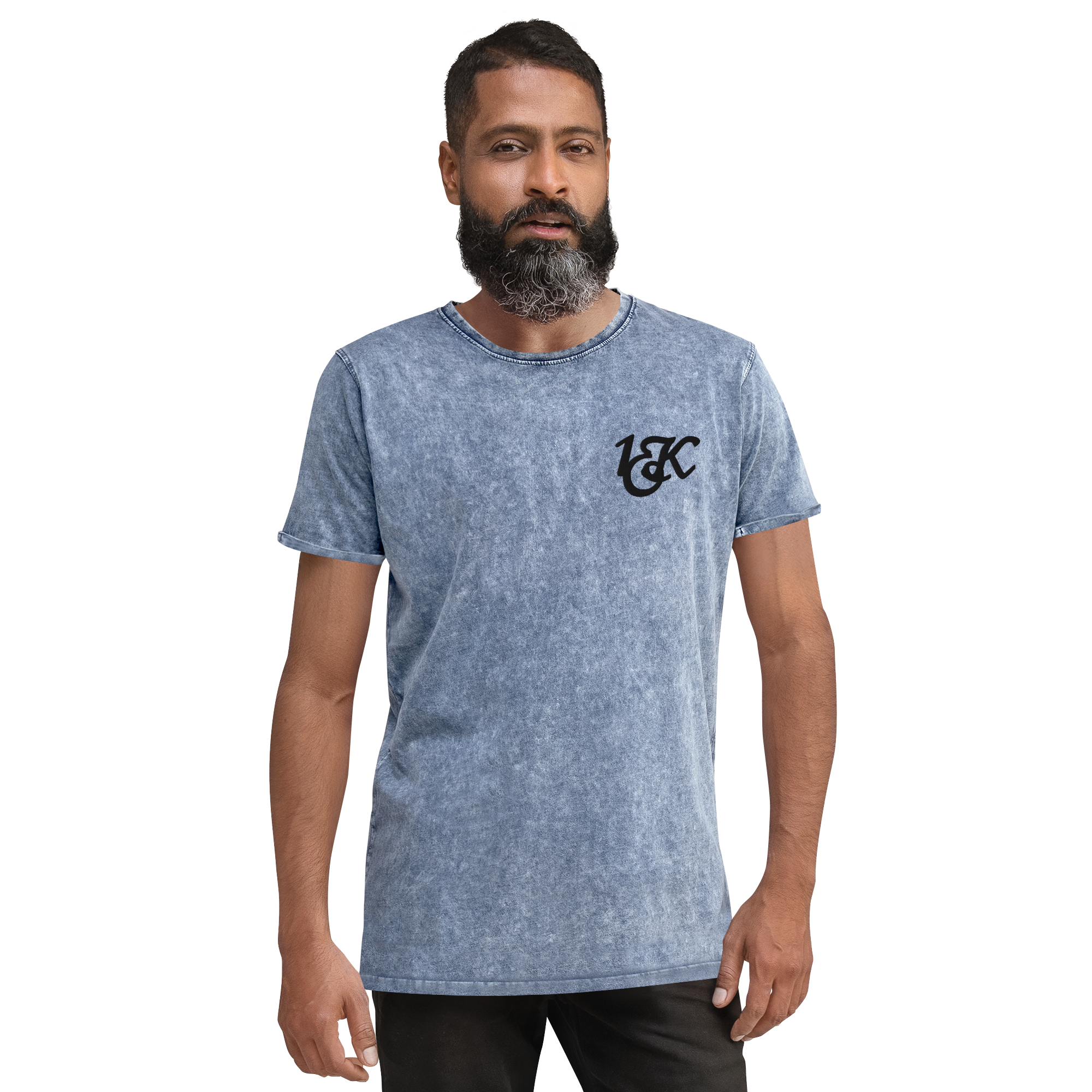 "1OK" Denim T-Shirt (Blue/Black)
