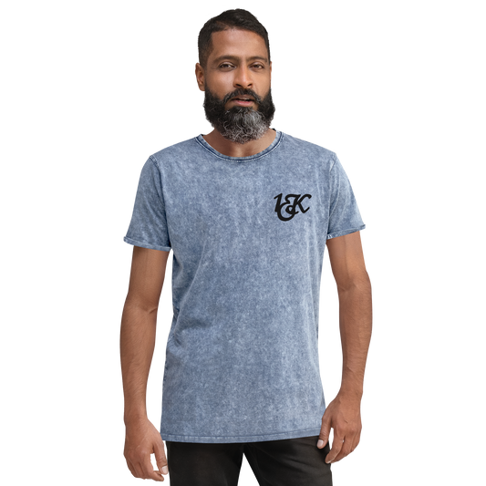 "1OK" Denim T-Shirt (Blue/Black)