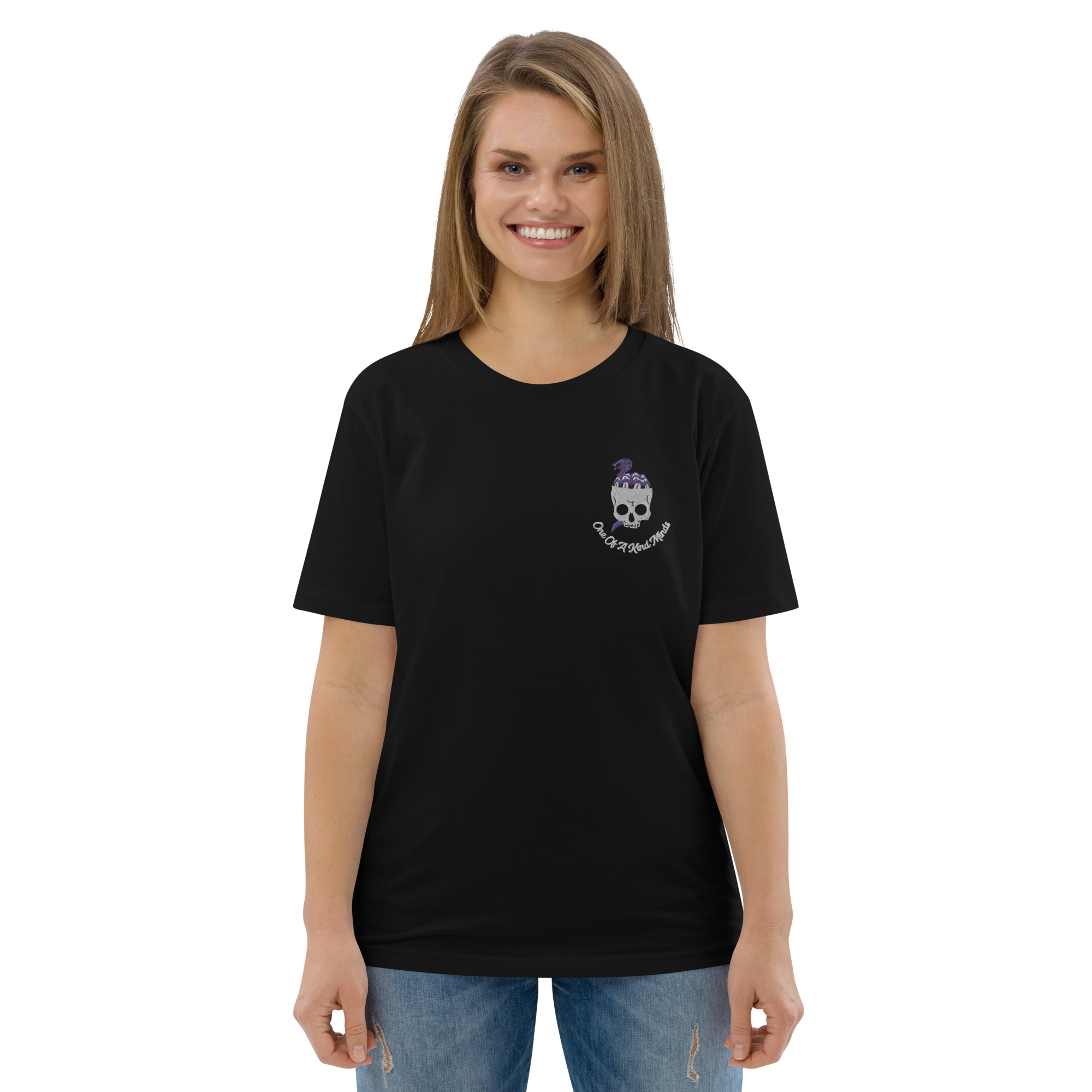 "1OK" Snake Brain T-Shirt  (Black/White/Purple)