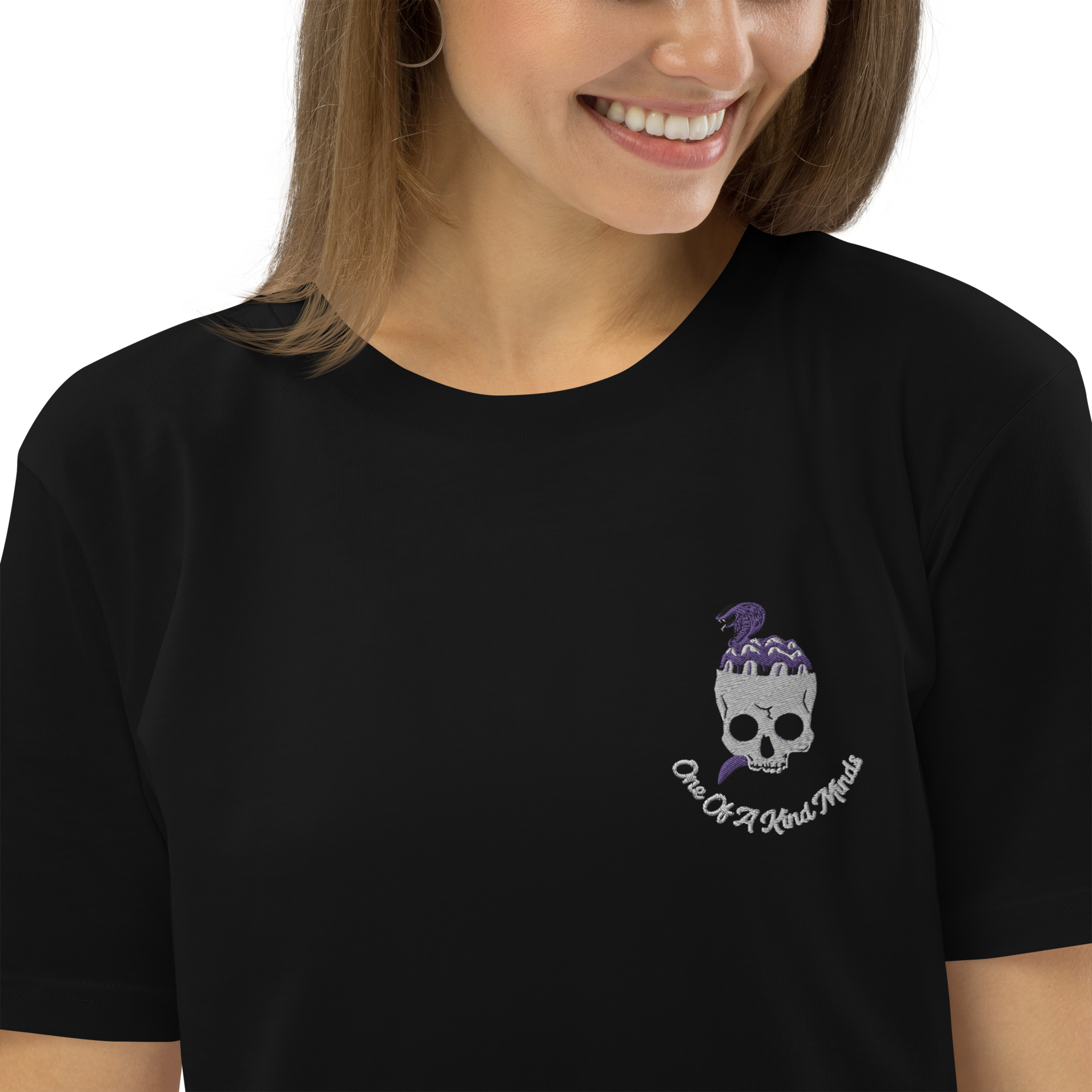 "1OK" Snake Brain T-Shirt  (Black/White/Purple)