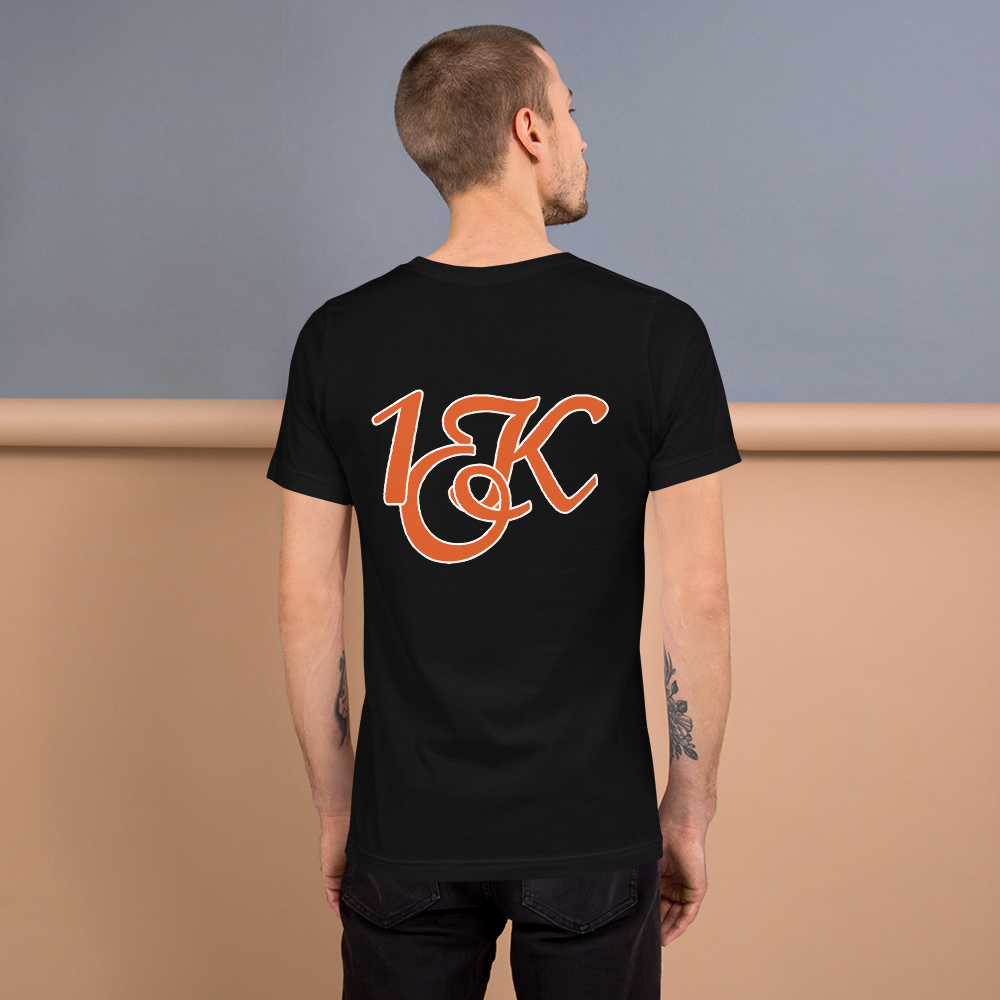 "1OK" Snake Brain Unisex T-Shirt (Black/White/Orange)