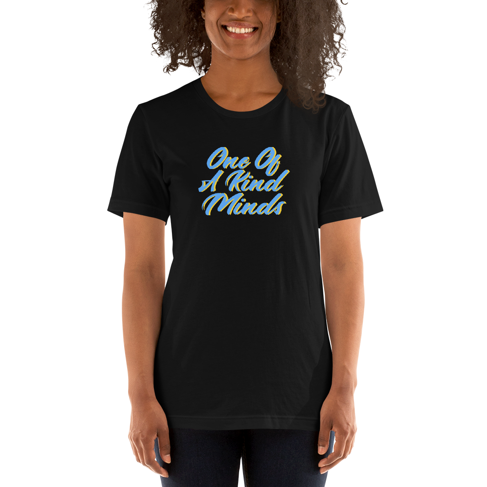 One Of A Kind Minds Unisex T-Shirt (Turquoise /Yellow)