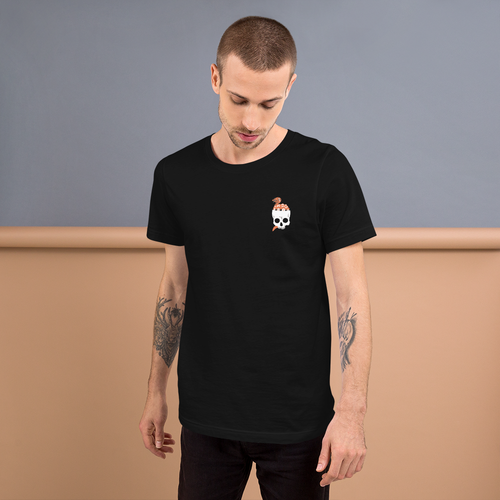 "1OK" Snake Brain Unisex T-Shirt (Black/White/Orange)